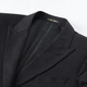 HAIPAIHAOYU suit men's double-breasted business formal wear waffle neckline slim suit professional suit banquet dress double slit 9902 black 175A