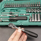 
Shida 1/4 Xiaofei 52-piece sleeve wrench set 09002 Auto repair quick small ratchet wrench tool box accessories Xiang 5mm short sleeve-11304