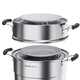 SUPOR steamer household 304 stainless steel thickened double bottom soup pot three-layer steamer clever and easy to take large capacity pot steamed bun pot 11.6 liters thickened upgrade 3 layers 30cm