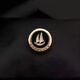 Mrs win (Mrs win) smooth sailing men's brooch suit corsage business lapel pin navy style badge personalized badge accessories sailboat (pin style) A29-101