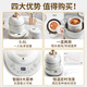 Bear bird's nest stew pot, water-proof stew pot, special stew pot for stewing bird's nest fish maw, ceramic inner pot, soup making health pot, electric stew pot, practical gift for girlfriend during Mid-Autumn Festival DDZ-C06A1, constant temperature foaming 0.6L