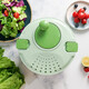 Baiji drain basket manual dehydrator kitchen artifact fruit and vegetable salad water spinner vegetable washing basket filter basin rice washing basket vegetable spinner