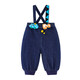 Minibala minibala soft denim boys and girls jeans 2024 baby fashion overalls bloomers