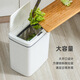 Ruiba Car Smart Trash Can Inductive Home Large Living Room Kitchen Toilet Bathroom Automatic Opening Trash Can White 12L Rechargeable High Quality Rechargeable