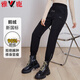 Yalu 90% goose down down pants women's elastic high waist thickened winter slim casual pants long pants outdoor work wear