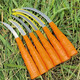 Renjuyi sickle grass cutting knife agricultural sickle cutting leek knife stainless steel serrated small sickle all steel cutting knife gold 60 and above 8cm