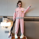 Katao Bear children's clothing girls suit spring new children's Korean sports two-piece set for older children 3-15 years old little girl clothes pink 150