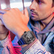 BONEST GATTI German Carbon Fiber Men's Watch Fashion Light Luxury Wine Barrel Type Hollow Fully Automatic Mechanical Watch Explorer Series BG9906 Prestigious Carbon Black