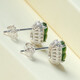 Heart Ginseng Jade Guaranteed Price 11.11 S925 Silver Inlaid Jade Gourd Earrings Women's Silver Inlaid Jade Earrings