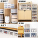 IRIS shoe box aj shoe box figure transparent storage box shoe rack storage box shoe cabinet men's sneakers and leather shoe finishing wire 40 yards can be filled with a height of 13cm 2 pieces