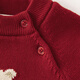 David Bella boys half turtleneck New Year sweater winter girls children Christmas plus velvet red sweater