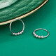 Yuan Shengfu's new PT950 transfer bead hoop platinum earrings platinum earrings 3.19 grams inner diameter about 2cm