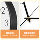 BBA wall clock living room simple wall-mounted silent fashion home clock modern bedroom clock quartz clock 26cm black