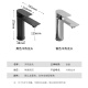 
Duladiya small apartment wall-mounted wash basin ceramic wash basin simple hanging basin waterproof stainless steel bracket basin wash basin L4837 basin + white single-layer bracket + faucet + square mirror