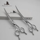 It it Taa it it Pet scissors for beauticians special fish bone tooth scissors fluffy scissors curved scissors straight scissors professional entry-level curved scissors 7 inches O70