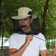 OEING Outdoor Anti-mosquito Hat Men's Fishing Hat Covering Face Sunscreen Breathable Mesh Mask Night Fishing Anti-Insect Hat Beekeeping Anti-Bee Hat Gray Color One Size