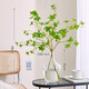 Flower e flow horse drunken wood simulated green plants Japanese hanging clock plant fake flower simulated flower indoor living room table decoration bouquet ornaments 68CM hanging clock 3 branches + big belly bottle small size