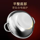 Hanxiao Olla Caliente de Pato mandarín de Acero Inoxidable Olla Especial Cocina de inducción Olla Caliente Olla Caliente Comercial para el hogar Olla Caliente Shabu-Shabu Olla de Pato mandarín Engrosada con Tapa - Adecuada para 5-7 Personas 32 cm