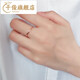 Qianjun 14K gold Russian purple gold female simple colored gold rose gold ring for girlfriend, ladies No. 13