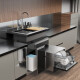Mishijie kitchen integrated sink dishwasher integrated machine single-slot integrated cabinet 900mm nano black standard