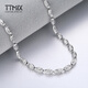 TTMIX men's platinum necklace olive beads pt950 temperament platinum necklace domineering boss chain 50cm weight 9.44g thick 2.4mm