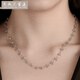 Tianchenghui Jintong PT999 laser bead necklace, platinum 999 necklace, Passepartout platinum necklace, adjustable and stackable, PT999 Passepartout necklace, 16.88g (48CM)