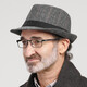 Baijichuan Men's Top Hat Spring and Autumn Elderly Hat Men's and Winter Fashion British Autumn and Winter Jazz Hat for Middle-aged and Elderly Warm Dad Hat Plaid Brown S(55-56cm)