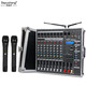 DEPU vocal cord amplifier mixer all-in-one professional 6 812-channel stage wedding performance conference USB Bluetooth 99 kinds of digital reverb high-power performance set 12 15-inch GM8X GT8-M with dual handheld microphones = 550W dual channel