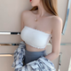 Strapless tube top summer beauty back underwear for women push up invisible chest wrap anti-slip, anti-falling, thin chest wrap white (single piece) + transparent shoulder strap removable one size fits all recommended 80-125 Jin Jin equals 0.5 kg