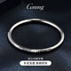 GsunG Platinum PT950 Women's Bracelet Solid AB Face Carved Glossy Men's Round Closed Bracelet Full Solid Customized Products Contact Customer Service