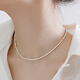 Chinese gold broken silver couplets silver necklace ladies clavicle chain pendant birthday gift girlfriend wife anniversary broken silver couplets necklace