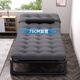 Aowu Folding Bed Folding Single Single Bed Office Lounge Chair Lunch Nap Home Martial Simple Adult Accompaniment Ordinary Steel-No Installation 75*192 Extra Thick Square Tube-Teslin-Pearl Pad