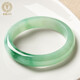 Various Burmese Laokeng Jade Bracelets Women's Jade Bracelets Waxy Ice Floating Flowers Royal Concubine Jade Bracelets Natural Light Green Ring 54-57 (Consult Customer Service for Details)