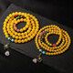 Fat Donglai quality beeswax bracelet new style chicken oil yellow 108 beads rosary bracelet for women full of honey old honey amber original chicken oil yellow 108 beads lotus style 8mm