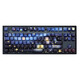Fu Ling mk870 Van Gogh Starry Sky Side Engraving Wired Bluetooth Wireless Mechanical Keyboard Customized Office E-Sports Game Silent Single Mode Obsidian Starry Sky Side Engraving TTC Quick Silver Axis FPS Game Recommendation 87 Keys