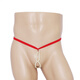 Magnificent men's sexy underwear, sexy men's pearl T-shaped underwear, pearl sexy underwear, red