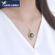 Yuan ethnic black and white gold pearls Tahitian black pearl pendant peacock green female 18k gold seawater pearl necklace jewelry for girls