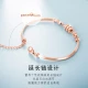 Mingzuan International MZ Diamond Bracelet/Diamond Bracelet Opening Adjustable [Varieties Available] Chinese Valentine's Day Gift for Girlfriend [Small Waist] Bracelet HEJS020
