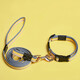 Dogstory medium and large dog rope canvas dog collar traction rope plus long collar collar small dog training traction rope dog walking rope yellow 1.5 meter long rope plus collar XS number (6-15Jin Jin is equal to 0.5 kg)