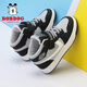 BOBDOG children's shoes warm high-top sneakers winter boys' velvet children's sports shoes 106525103 black/sky gray 37