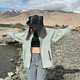 Bo Naling outdoor sun protection clothing women's mountaineering clothing mountain style ice silk cool breathable quick-drying skin clothing fishing and cycling clothing thin coat light sun protection clothing bean paste green L suitable for 100-120 Jin Jin equals 0.5 kg