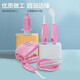 Children's Dental Doctor Toys Boys and Girls Play House Simulation Dentist Set Role Playing Injection Oral Brushing Early Education Toys Pink