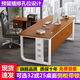 Elorine boss desk office desk simple modern manager executive desk single supervisor president office furniture table and chair combination golden oak desktop + elegant black shelf 140*60 table thickened 25 + side cabinet with lock