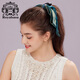 Royal sasa royal sasa hair accessories high-end oversized bow hairpin ink smudged splicing back head hair accessories hair grab clip