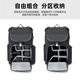 Kaden SLR camera bag backpack suitable for Canon Nikon Sony portable British shoulder large capacity travel backpack for men suitable for Fuji Sony Leica Canon M8 2 seconds side access + upper and lower compartments + USB charging black