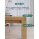 MEXUEER Nordic study full solid wood large desk living room household simple computer study desk study office long desk 1060 New Zealand pine wood 14070 board thickness 45CM No