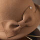 PTAH2024 autumn and winter new style dome shaped top hat sheep wool curled retro warm fashion beret hat camel