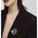 Coriander animal shape elegant peacock brooch women's light luxury anti-exposure corsage exquisite temperament pin suit accessories