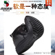 西域骆驼棉鞋男2024新款冬季加绒加厚保暖中老年爸爸鞋真皮休闲高帮棉皮鞋 普通羊毛羊绒9866黑色-骆驼官方 38