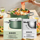 SUPOR hot pot 304 stainless steel mandarin duck pot double bottom thickened soup pot household easy-to-clean mutton open flame induction cooker universal ST28AB1-W mandarin duck pot white 28cm